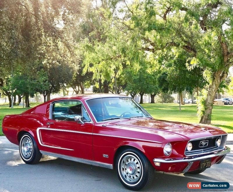1968 Ford Mustang For Sale In United States