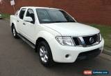 Classic 2012 Nissan Navara D40 MY12 ST (4x4) White Manual 6sp M Dual Cab Pick-up for Sale