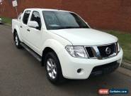 2012 Nissan Navara D40 MY12 ST (4x4) White Manual 6sp M Dual Cab Pick-up for Sale