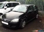 2004 VAUXHALL CORSA DESIGN 16V BLACK spares or repair engine blown  for Sale