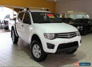 2011 Mitsubishi Triton GLX MN MY11 White Manual M Dual Cab Utility for Sale