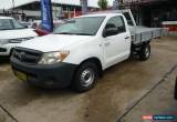 Classic 2008 Toyota Hilux TGN16R 08 Upgrade Workmate White Manual 5sp M Cab Chassis for Sale