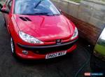 peugeot 206 convertible 1.6 rare cherry red for Sale