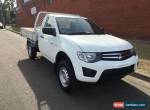 2011 Mitsubishi Triton MN MY11 GLX White Automatic 4sp A Cab Chassis for Sale