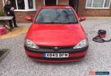 Classic 2001 VAUXHALL CORSA COMFORT 16V AUTO RED for Sale