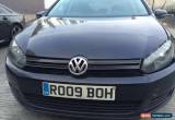 Classic VOLKSWAGEN GOLF SE TDI 2009 09 REG BLACK - DAMAGED SALVAGE - SPARES OR REPAIRS for Sale