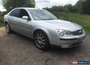 FORD Mondeo Ghia-X 2.0Ltr TDCi AUTO Hatch. 2003 Silver Black Leather FFordSH. for Sale