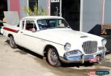 Classic 1961 Studebaker Hawk V8 White & Red Automatic 3sp A Sedan for Sale