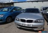 Classic 2007 BMW 116I SE SILVER MOT 6/2017 1 DAY AUCTION  SPARES OR REPAIRS for Sale