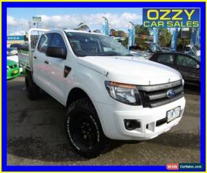 Classic 2012 Ford Ranger PX XL 3.2 (4x4) White Manual 6sp M Dual Cab Chassis for Sale