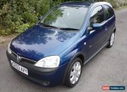 2003 VAUXHALL CORSA SXI 16V BLUE for Sale