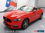 2016 Ford Mustang PREMIUM ECOBOOST CONVERTIBLE for Sale