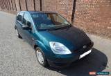 Classic 2002 FORD FIESTA FINESSE GREEN 1.3 PETROL (10 MONTHS M.O.T) SPARES OR REPAIR for Sale