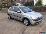 2002 VAUXHALL CORSA COMFORT 16V SILVER NO RESERVE for Sale