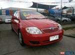 2006 Toyota Corolla ZZE122R Ascent Red Automatic 4sp A Sedan for Sale