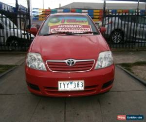 Classic 2006 Toyota Corolla ZZE122R Ascent Red Automatic 4sp A Sedan for Sale