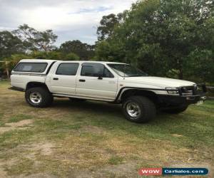 Classic 2002 Toyota Hilux dual cab style side ute 4x4 3.4L with winch, lift and arb bars for Sale