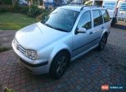 Spares or Repair 2001 VOLKSWAGEN GOLF SE TDI SILVER for Sale