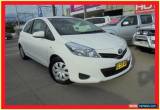 Classic 2014 Toyota Yaris NCP130R YR White Manual 5sp M Hatchback for Sale