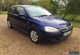 Classic 2005 VAUXHALL CORSA SXI TWINPORT BLUE 1 FAMILY OWNER FROM NEW MOT UNTIL JUNE 16 for Sale