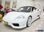 2001 Ferrari 360 Spider Triple Pearl White Automatic 6sp A Convertible for Sale