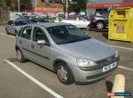 2002 VAUXHALL CORSA COMFORT 16V SILVER for Sale