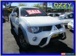 2008 Mitsubishi Triton ML MY08 GLX-R (4x4) White Manual 5sp M Dual Cab Utility for Sale