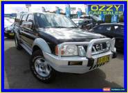 2004 Nissan Navara D22 ST-R (4x4) Black Manual 5sp M Dual Cab Pick-up for Sale