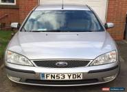 2003 FORD MONDEO ZETEC TDCI SILVER *Needs new clutch* for Sale