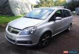 Classic 2007 Vauxhall Zafira SRI Silver 1.8 Petrol Spares or Repair Project for Sale