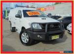 2010 Toyota Hilux KUN26R MY10 SR White Manual 5sp M 2D Cab Chassis for Sale