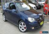 Classic 2007 Volkswagen Polo 9N MY08 Upgrade GTi Blue Manual 5sp M Hatchback for Sale