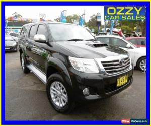 Classic 2012 Toyota Hilux KUN26R MY12 SR5 (4x4) Black Manual 5sp M Dual Cab Pick-up for Sale