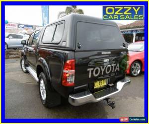 Classic 2012 Toyota Hilux KUN26R MY12 SR5 (4x4) Black Manual 5sp M Dual Cab Pick-up for Sale