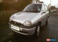 1998 VAUXHALL CORSA BREEZE HI-TORQ SILVER, MOT UNTIL APRIL, LOW MILEAGE for Sale