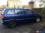 2002 VAUXHALL ZAFIRA 16V CLUB BLUE for Sale