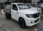 2013 Toyota Hilux TGN16R MY14 Workmate White Manual 5sp M Cab Chassis for Sale