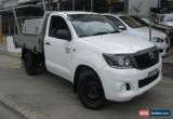 Classic 2013 Toyota Hilux TGN16R MY14 Workmate White Manual 5sp M Cab Chassis for Sale