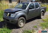 Classic 2011 NISSAN NAVARA D40 2.5L TURBO DIESEL M DUAL CAB DAMAGED REPAIRABLE for Sale