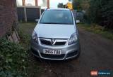 Classic 2006 VAUXHALL ZAFIRA CLUB SILVER SPARES OR REPAIRS ENGINE NO GOOD  for Sale