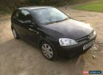 2003 VAUXHALL CORSA SXI 1.2 16V BLACK 1 previous owner low miles for Sale