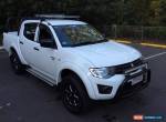 2013 Mitsubishi Triton MN MY13 GLX (4x4) White Manual 5sp M for Sale