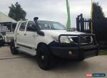 2012 Toyota Hilux KUN26R MY12 SR (4x4) White Manual 5sp M Dual Cab Chassis for Sale