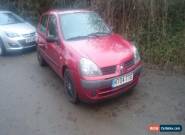 2004 RENAULT CLIO EXPRESSION 16V AUTO RED spares or repairs for Sale