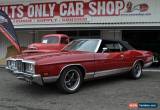 Classic 1972 Ford Galaxie LTD Maroon Automatic 3sp A Convertible for Sale