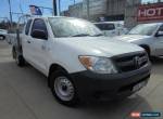 2006 Toyota Hilux GGN15R MY05 SR White Automatic 5sp A 2D Cab Chassis for Sale