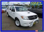 2007 Toyota Hilux KUN16R 07 Upgrade SR White Manual 5sp M Dual Cab Pick-up for Sale