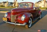 Classic 1940 Ford DeLuxe Convertible Club Coupe  for Sale