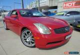 Classic 2005 Nissan Skyline V35 350GT Red Manual 6sp Manual Coupe for Sale