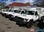 2012 Toyota Landcruiser VDJ79R 09 Upgrade GX (4x4) White Manual 5sp M for Sale